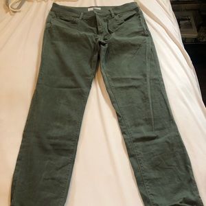 green LOFT ankle jeans